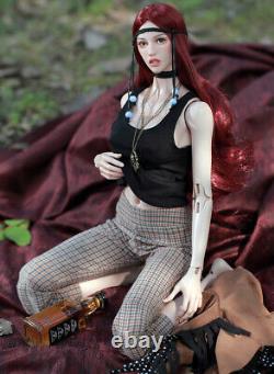 Full Set 1/3 BJD Doll 25in Girl Resin Joints Body Eyes Face Makeup Wig Shoes Toy