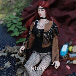 Full Set 1/3 BJD Doll 25in Girl Resin Joints Body Eyes Face Makeup Wig Shoes Toy