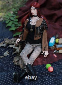 Full Set 1/3 BJD Doll 25in Girl Resin Joints Body Eyes Face Makeup Wig Shoes Toy