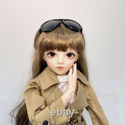 Full Set 1/3 BJD Doll 60cm Female + Hand Painted Face Makeup + Full Outfits Toys