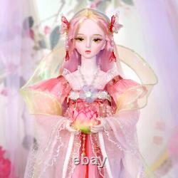 Full Set 1/3 BJD Doll 62cm Girl Dolls + Eyes + Wigs + Shoes + Clothes DIY Toys