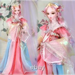 Full Set 1/3 BJD Doll 62cm Girl Dolls + Eyes + Wigs + Shoes + Clothes DIY Toys