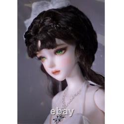 Full Set 1/3 BJD Doll Female Girl Resin Joints Eyes Makeup Wig Wedding Dress Toy