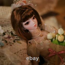 Full Set 1/3 BJD Doll Princess Girl Toy Face Makeup + Eyes + Wig + Shoes Clothes