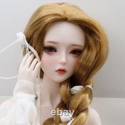 Full Set 1/3 BJD Doll Resin Joint Girl Princess Gift Face Makeup Wig Clothes Toy