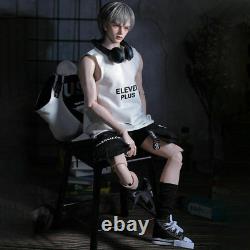 Full Set 1/4 BJD Doll Cool Male Boy Ball Jointed Body Toys Eyes Face Makeup Gift