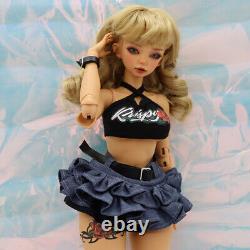 Full Set 1/4 BJD Doll Curly Girl Resin Ball Joints Body Female Handmade Toy