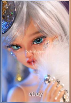 Full Set 1/4 BJD Doll Female Pretty Girl Eyes Wig Face Up Clothes Resin Kids Toy