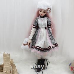 Full Set 1/4 BJD Doll Girl Resin Body+ Eyes + Face Makeup XMAS GIFT Handmade Toy