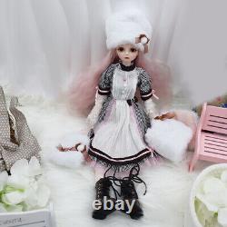 Full Set 1/4 BJD Doll Girl Resin Body+ Eyes + Face Makeup XMAS GIFT Handmade Toy