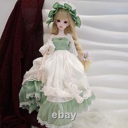 Full Set 1/4 BJD SD Ball Joint Resin Doll Girl Double-faced Nano Human Ghost Toy