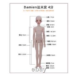 Full Set 1/4 Resin Ball Jointed Damien BJD Doll Makeup Eyes Classical Gifts Toy