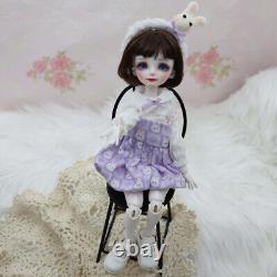 Full Set 1/6 BJD Doll SD Resin Joint Eyes Face Makeup Clothes Cute Girl Doll Toy