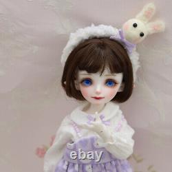 Full Set 1/6 BJD Doll SD Resin Joint Eyes Face Makeup Clothes Cute Girl Doll Toy