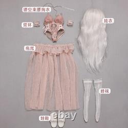 Full Set 1/6 BJD Dolls Hair Sweet Girl Handmade Face Make Up Clothes Gift Toys