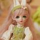 Full Set 1/6 Ball Jointed Bjd Doll 30cm Girls With Cute Headdress Green Eyes Toy
