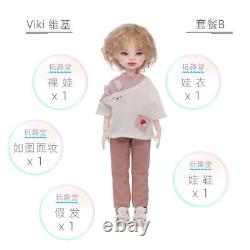 Full Set 10''1/6 New Handmade Cute Viki Resin BJD Ball Joint Doll Girl Women Toy