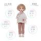 Full Set 10''1/6 New Handmade Cute Viki Resin Bjd Ball Joint Doll Girl Women Toy