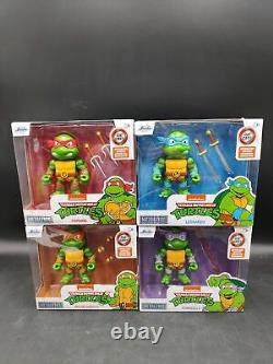 Full Set 4 X Teenage Mutant Ninja Turtles Tmnt Die-Cast Figure Jada Toys