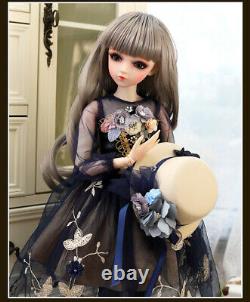 Full Set 60cm 1/3 BJD Doll + Face Makeup + Changeable Eyes + Wigs + Clothes Toys