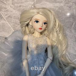 Full Set 60cm 1/3 BJD Doll Girl Doll Makeup Changeable Eyes Dress Outfit Kid Toy
