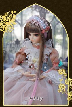 Full Set 60cm 1/3 Girl BJD Doll Changeable Eyes Wig Dress Shoes with Makeup Toy