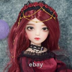 Full Set 60cm BJD Doll 1/3 Girls + Face Makeup + Eyes + Shoes + Clothes Toy Gift