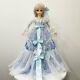 Full Set 60cm Bjd Dolls 1/3 Girl Doll With Makeup Wig Blue Dress Clothes Kid Toy