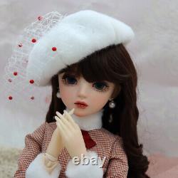 Full Set BJD Doll 1/3 Girl Gift Elegant Female Eyes Wig Clothes Shoes Makeup Toy