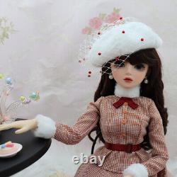 Full Set BJD Doll 1/3 Girl Gift Elegant Female Eyes Wig Clothes Shoes Makeup Toy