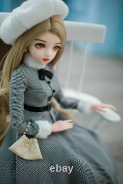 Full Set BJD Doll 1/3 Girl Gift Elegant Female Eyes Wig Clothes Shoes Makeup Toy