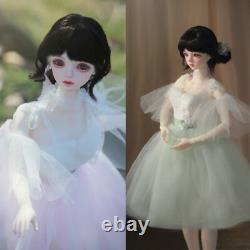 Full Set BJD Doll 1/4 Ball Jointed 18 Girl Dolls Free Face Makeup Outfits Toys