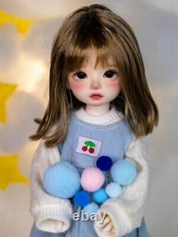 Full Set/Bare 1/6 BJD Doll Girl Resin Ball Jointed Eyes Face Makeup Handmade Toy