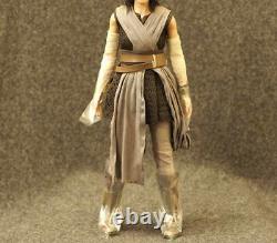 Full Set Custom Head Flocking Ray Hot Toys 1/6 Star Wars Ep8 The Last Jedi