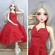 Full Set Elegant 1/3 Moveable Ball Jointed Bjd Doll Diy Toys Changeable Red Eyes