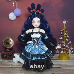 Full Set Handmade 1/3 BJD Doll Toy with Dress Shoes Headwear Upgrade Face Makeup