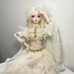 Full Set Pretty Lifelike 1/3 BJD Doll 60cm Ball Jointed Girl Dolls Kids DIY Toys