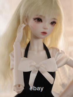 Full Set Princess Girl BJD Female Doll 1/4 Resin Eyes Wig Dress Face Up Kids Toy