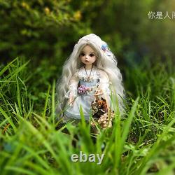 Full Set Toys 1/6 BJD Doll Ball Jointed Girl Eyes Face Makeup Hair Clothes Shoes
