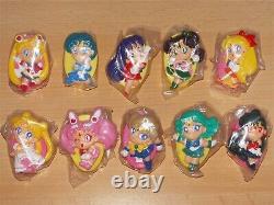 Full Set of 10 Sailor Moon S Bandai Gashapon Clips Magnets NEW (retro, vintage)