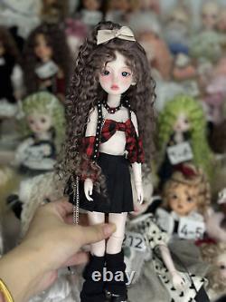 Full set 1/6 BJD Doll MJD Shose+Hair+Clothes with Face Makeup+Eyes Pretty Girl Toy