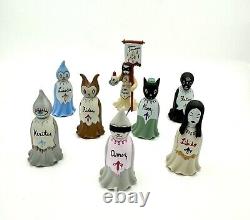 Gary Baseman x Kidrobot TOBY'S SECRET SOCIETY Vinyl Art Toy Full Set, SIGNED