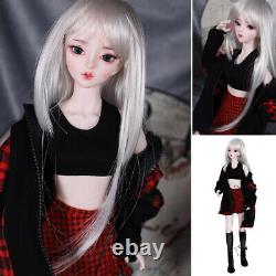 Girl 1/3 BJD Doll Ball Jointed Doll 62cm Female Body Girls Full Set Outfits Toys