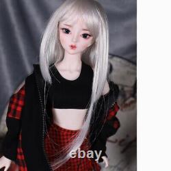 Girl 1/3 BJD Doll Ball Jointed Doll 62cm Female Body Girls Full Set Outfits Toys