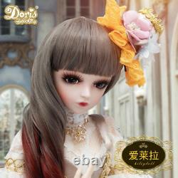 Girls GIFT 1/3 BJD Doll Eyes with Free Face Makeup Wig Hair Clothes Full Set Toy