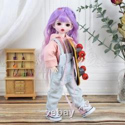 Handmade 1/6 12 Inch Fashion BJD Doll Full Set Accessories DIY Toys Xmas Gift