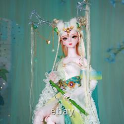 Handmade Pretty Girl Doll Toy 1/3 BJD Doll Upgrade Face Makeup Outfits Full Set