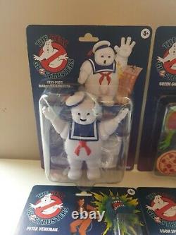 Hasbro Real Ghostbusters Full Set of 6 Figures Retro 80's toys re-issues Kenner