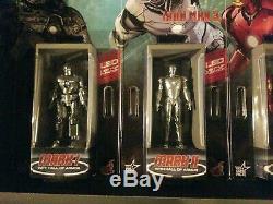 Hot Toys Iron Man 3 Miniature Figure Hall Of Armor Full Set of 7 BRAND NEW