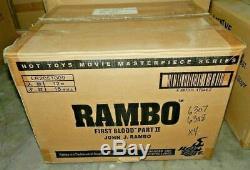 Hot Toys Rambo Colonel & John Rambo Full Set Unreal New Sealed Gems 12 Out Case